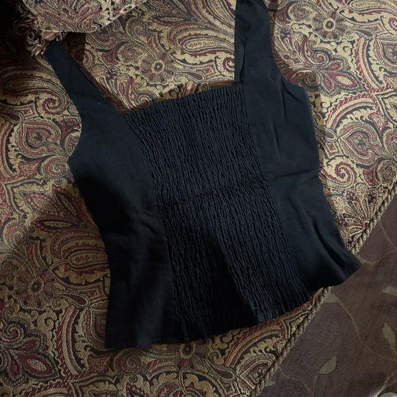 Love, Bonito Square Neck Black Tank - Picture 1 of 3